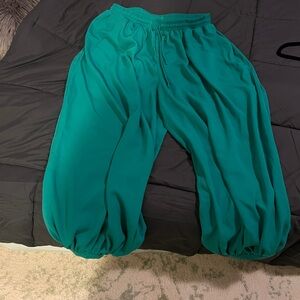 Teal  harem pants 

Smoke and pet free home. 
Never worn